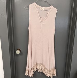 Tan short sleeve tunic